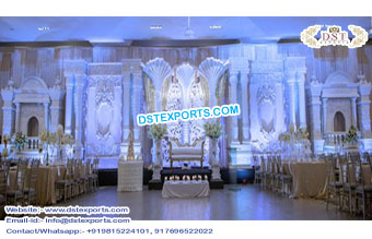 Asian Wedding Stage Grand Back-frame Setup