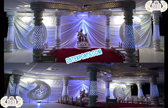 Glamorous Wedding Fiber Crystal Mandap