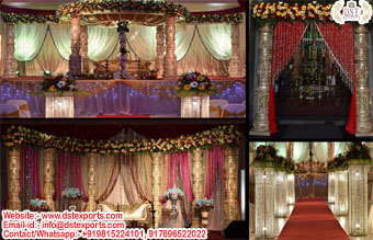 Traditional Hindu Wedding Dev Pillar Mandap