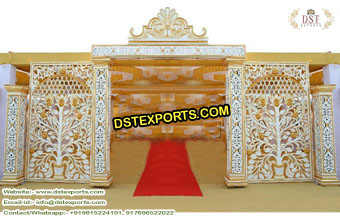 Royal Wedding Fiber Entry Gate Setup