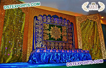 Royal Wedding Embroidered Mehandi Backdrops