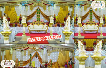 Srilankan Wedding Lotus Pillar Mandap