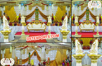 Srilankan Wedding Lotus Pillar Mandap