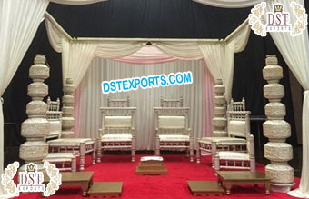 Gujarati Wedding Mandap Sankheda Furniture