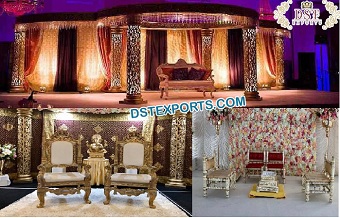 Best Golden Carved Marriage Mandap Germany