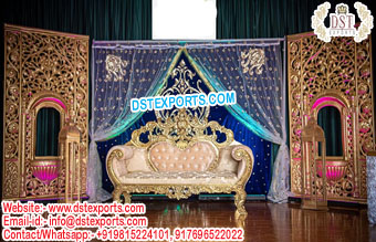 Nayab Walima Stage Decor with Jhronka
