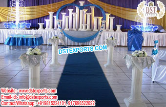 Wedding White FRP Roman Pillars Collection