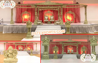 Wedding Wooden Raj Mahal Mandap Leicester