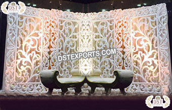 Fiber Backstage Panels for Wedding Decor