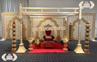 New Style Indian Wedding Sankheda Mandap