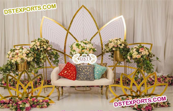 Wedding Flower Shape Metal Backdrop for Sale