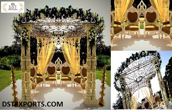 Trendy Indian Wedding Rustic Theme Mandap