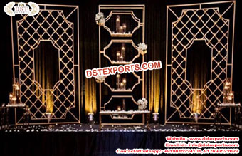 Lavish Candle Backdrop for Wedding Decor