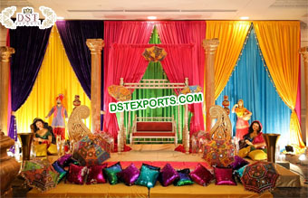 Punjabi Wedding Mela Theme Mehendi Decor