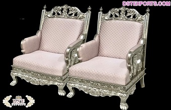 Indian Silver Maharaja Throne Chairs Manufacturer