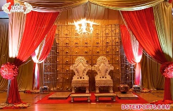 Lovely Indian Wedding Candle Wall Backdrop