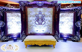 Srilankan Wedding Vibrant Stage Backdrop Frame