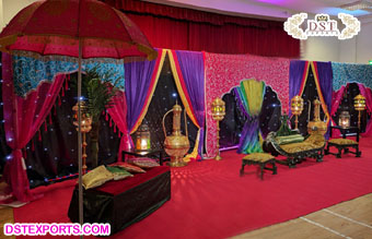 Wedding Backdrop Curtain for Mehndi Ceremony�
