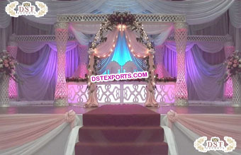 Indian Wedding Crystal Square Mandap USA