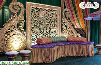 Pakistani Mehndi Stage Backdrop Decor Frames