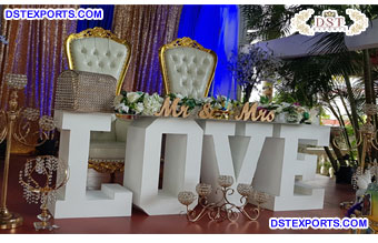 Wedding Party Decor Love Letters Table