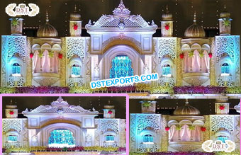 White Fiber Wedding Stage for Outdoor