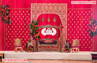 Stylish Wedding Event Metallic Backdrops