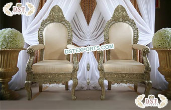 French Baroque Wedding Tall Throne Chairs