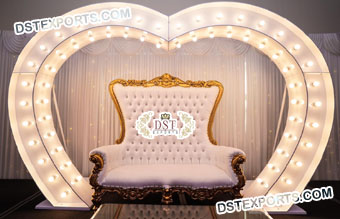 Love heart Wedding Arch Stage Decor