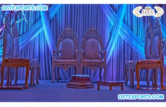 Elegant Indian Fijian Wedding Mandap Chairs