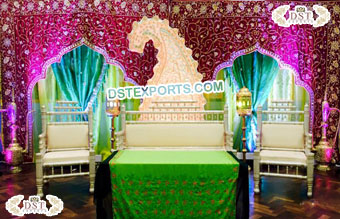 Muslim Mahraab Backdrop for Walima Stage
