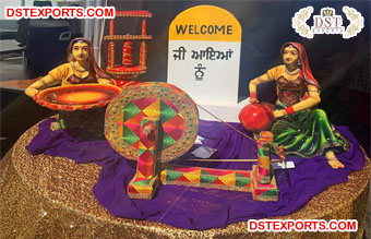 Bollywood Wedding Welcome Table Decoration