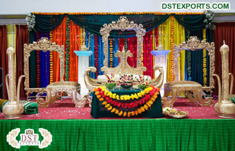 Muslim Wedding Arabian Theme Mehndi Stage