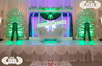 Elegant White Malay Wedding Stage Setup�