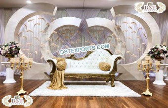 Stylish Marriage Stage Decor with C Panels