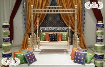 Bride Groom Swing Seating for Mehndi Event