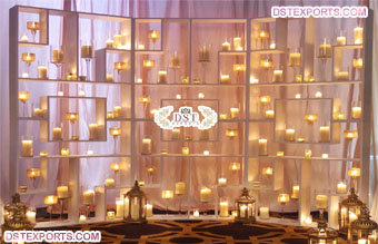 Wedding Reception Sweetheart Stage Candle Wall