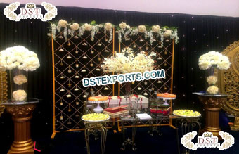 Arabian Wedding Stage Candle Walls Decor