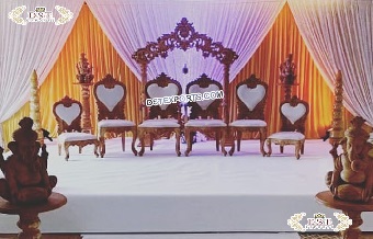 Stylish Wedding Mandap Decor Vidhi Chairs
