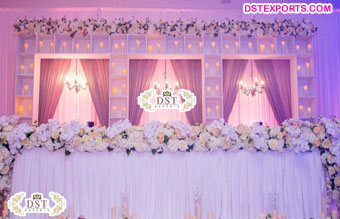 Ravishing Candle Backdrop for Wedding Stage