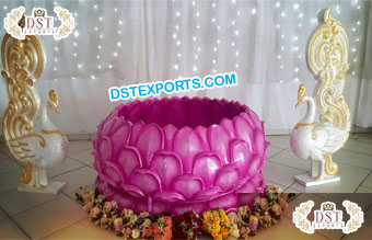 Fiber Lotus Puberty Ceremony Decoration Prop