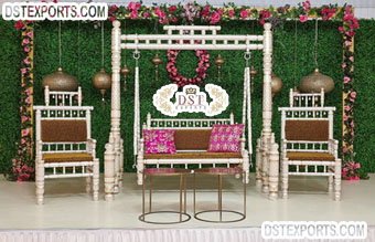 Classy Theme Wedding Stage Swing Set