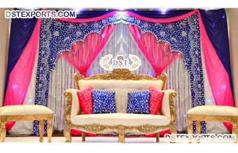 Indian Reception Party Decor Stage Backdrop