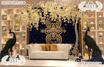 Elegant Wedding Stage Decor Backdrop Drapes